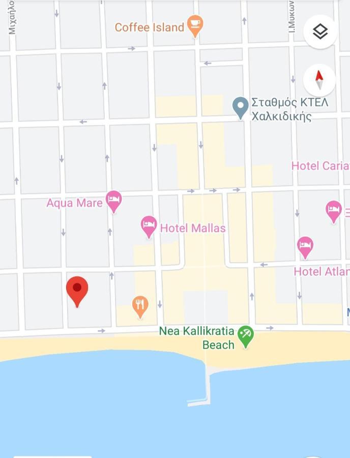Cozy & Cool Apartment N1 30M From Sea Nea Kallikrateia ภายนอก รูปภาพ